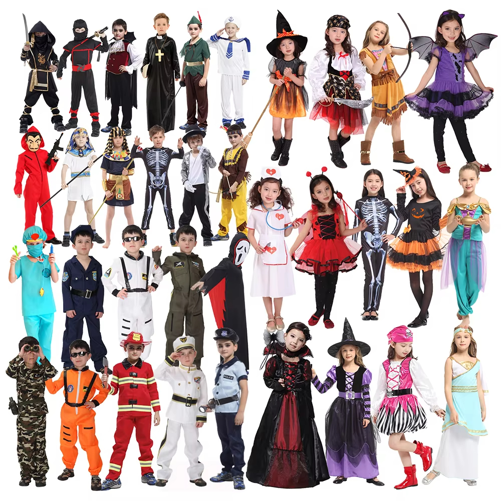 Halloween -aantrekkostuum vir kinders – Cosplay Party -uitrustings